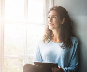 Woman with Keratoconus
