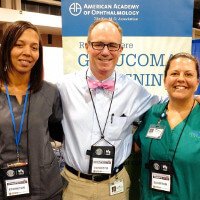 Christie Grant, Dr. Daugherty & Kittie Pelton at an event